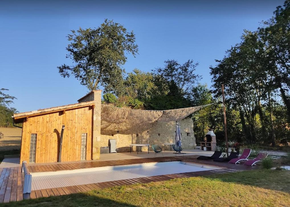 Gite Campagne Famille 15 Pers Piscine Chauffee Jeux Enfants Petanque Saint-Sauvy Dış mekan fotoğraf