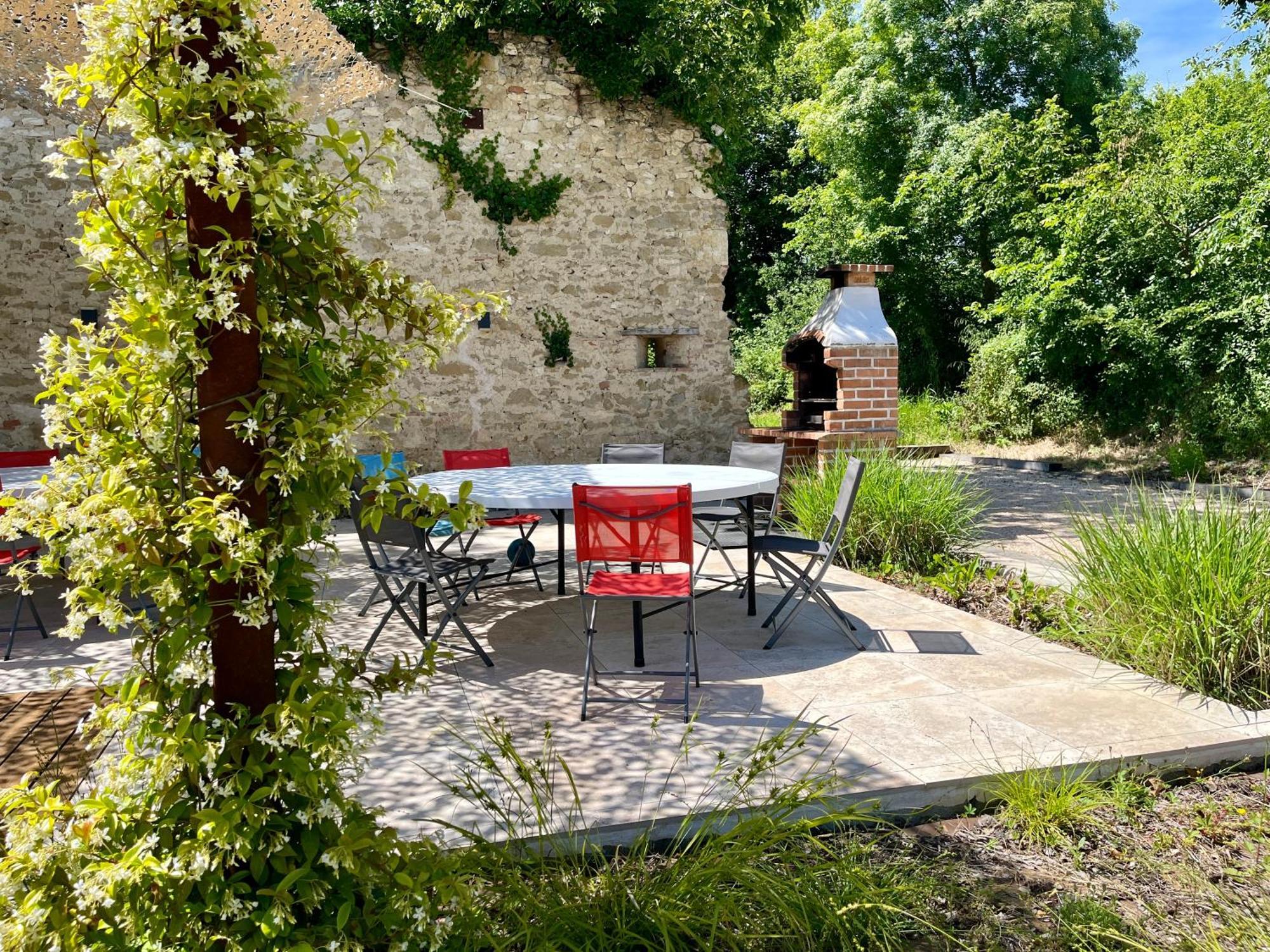 Gite Campagne Famille 15 Pers Piscine Chauffee Jeux Enfants Petanque Saint-Sauvy Dış mekan fotoğraf