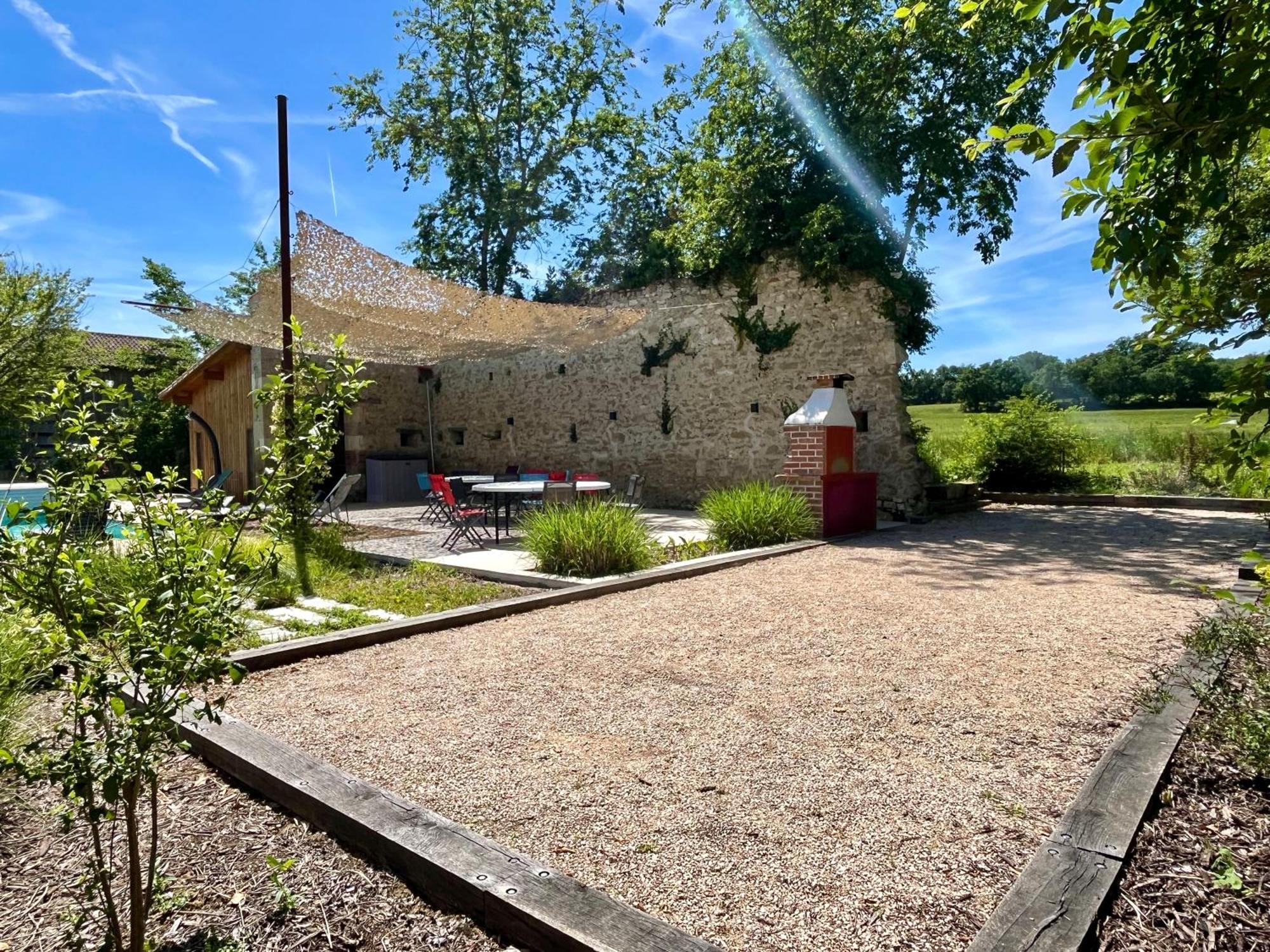 Gite Campagne Famille 15 Pers Piscine Chauffee Jeux Enfants Petanque Saint-Sauvy Dış mekan fotoğraf