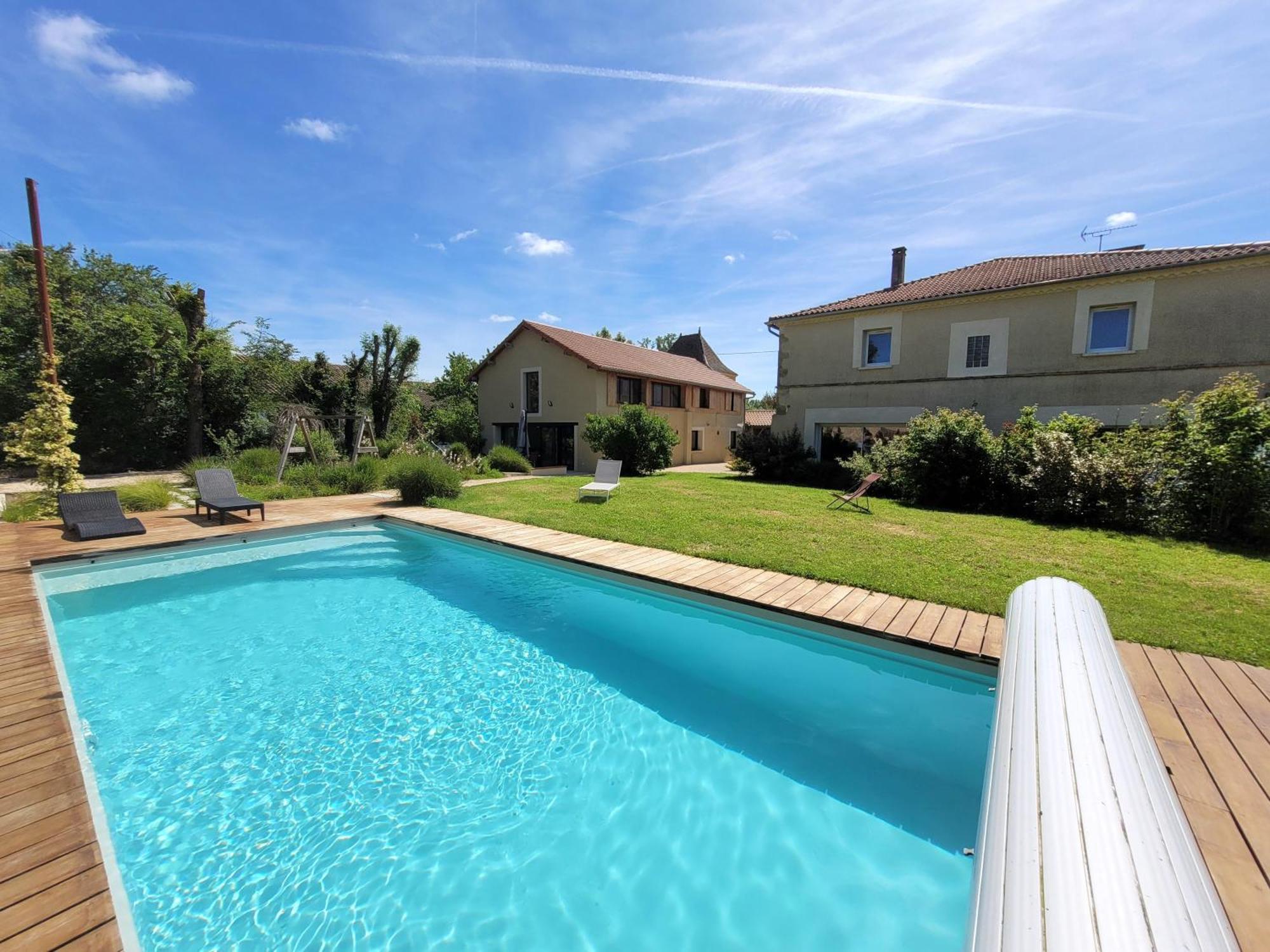 Gite Campagne Famille 15 Pers Piscine Chauffee Jeux Enfants Petanque Saint-Sauvy Dış mekan fotoğraf